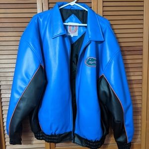Vintage Pleather Gators bomber jacket
